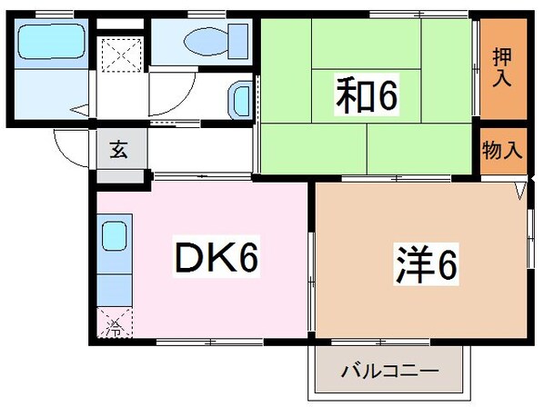 松本駅 バス10分  両島口下車：停歩3分 1階の物件間取画像